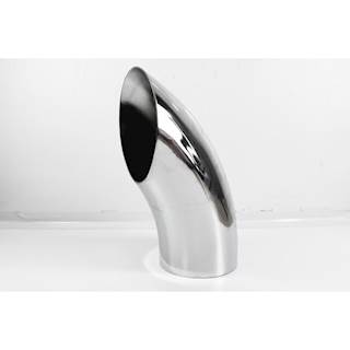 5"X12" Od Chrome Curved Stack Pipe
