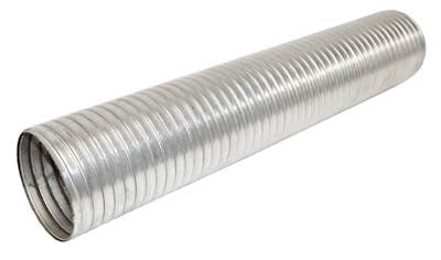 4" Galvanized Steel Exhaust Flex Pipe.  Sold By The Foot