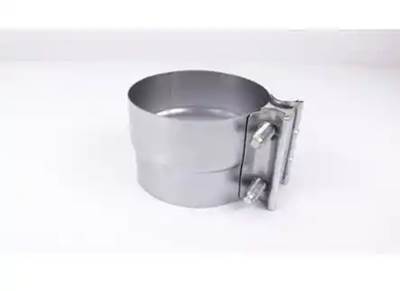 New 4" Aluminized Lap Joint Clamp Fits Many Applications, Double Bolt Design