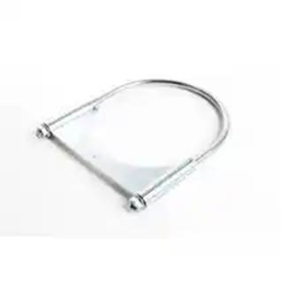 New 6" Guillotine Exhaust Clamp. U-Bolt Style. Zinc Material