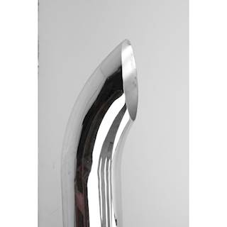 5"X60" Id Chrome Curved Stack Pipe