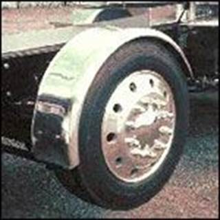 New Stainless Fender 12" Wide  For 11R 22.5 Or Low Pro 24.5 Single Tires