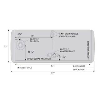 Peterbilt 379 Right Fuel Tank