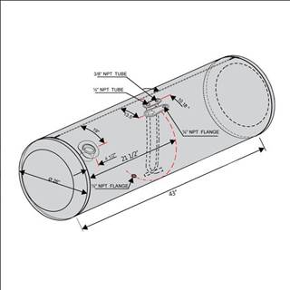 Peterbilt 379 Right Fuel Tank