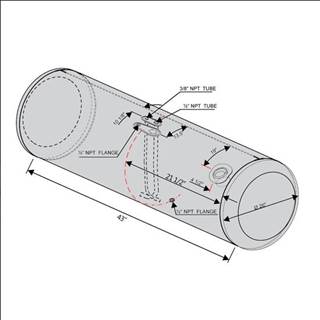Peterbilt 379 Left Fuel Tank