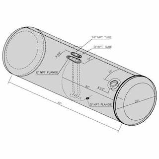 Peterbilt 389 Left Fuel Tank
