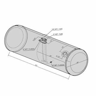 Peterbilt 389 Left Fuel Tank