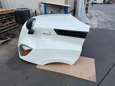 Used 2023 Freightliner Cascadia 126 Fiberglass Tilt Hood Assembly, Length 126