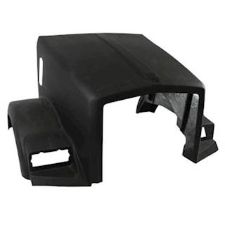 New Kenworth T800 Fiberglass Replacement Hood Shell, Fits Curved Windshield 1987-2007