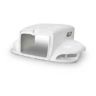 TPHD Fiberglass Hood Shell for Peterbilt 330/335/337/340/348, 45" Centerline, 22.5" Wheels