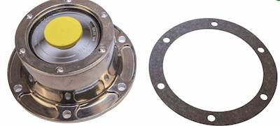 New Hub Cap  Interchange w/ C/R & Stemco Include Plug & Gasket 6 Bolt Bolt