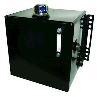 New 15 Gallon Steel Side Mount Hydraulic Tank.  Measures 16 X 14 X 16. Comes