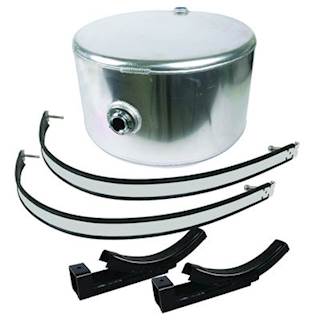 New 25 Gallon Aluminum Saddle Mount Tank.  24" X 15".  Comes With MountING