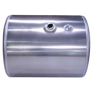 New 50 Gallon Aluminum Saddle Mount Tank.  Measures 24" X 27"