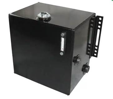 25 Gallon Hydraulic Tank Steel Sidemount Black Powder Coated Finish Fully