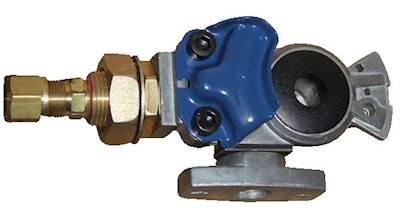 New Glad Hand Sloan Valve.  Shut Off Style For Service (Blue)  Air Line.  3/8'