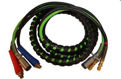 3 In 1 15' Electraplus 7-Way Abs Electrical And Air Cord. Trailer Air Line Set. 