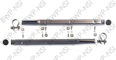 New Universal Half Fender Mount.  Silver Powder Coating Finish.  Price Per Pair.