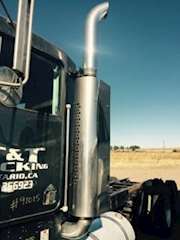 Detroit Series 60 Muffler Shield for a 1992 Kenworth W900B