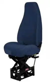Baja Truck Seat, Hipro 915 Air Suspension, Hi-Back, Dual Armrests, Blue Cloth.
