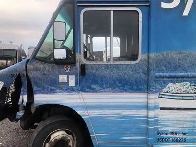 Freightliner MT55 Left Side View Mirror for a 2019 Freightliner MT55 Chassis