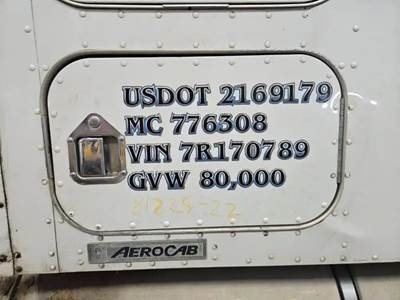 Kenworth W900 Sleeper Part