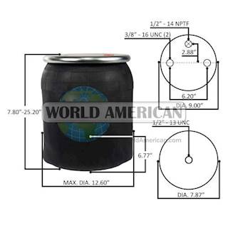 Automann: AB1DK23L-8864     Contitech: 9 019P898     Contitech: 66666    