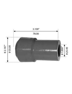 New Suspension Bushing Bushing 1 Outer Diameter: 2.187 Inch Bushing Inside