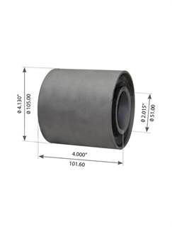 Hendrickson Suspension Bushing  Inside Diameter: 2.015 (Inch) Length: 4 (Inch)