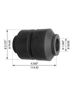 Suspension Equalizer Bushing  Inside Diameter: 1.5 (Inch) Length: 4.5 (Inch)