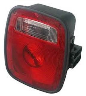 New Rear Tail Lamp Brake Lamp Assembly.  Three Bolt Mounting, 2) 5 Spade Plug