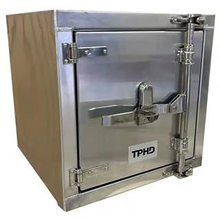 24 X 24 X 24 Inch Smooth Aluminum Underbody Toolbox W/ Single Swing Door * High
