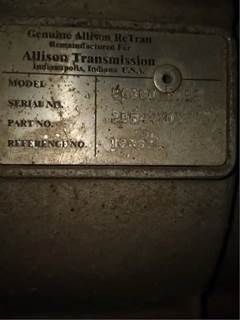 Allison 2200 Transmission for a 2007 Chevrolet C6500