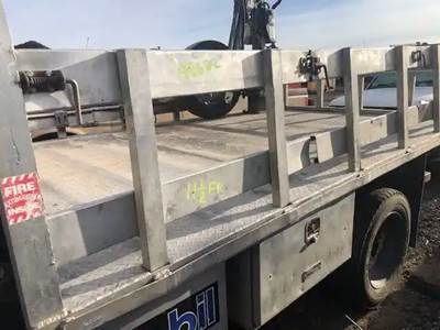 11.5 FT Alum Flat With Sides And Crane.On 2009 5500 Dodge