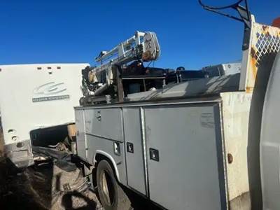 11FT Service Bed In Good Shape W/ Crane & Compressor