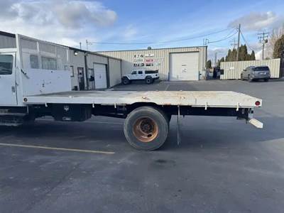 Good Used Flatbed Assembly/ 18' Long Partial Steel/ Wood. Nice Bed