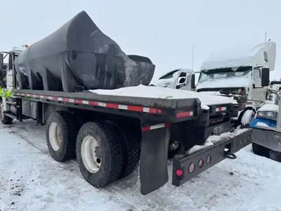 Nice Used 20 FT Steel Flatbed, Has RH Headboard Damage