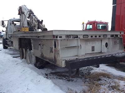 Good Used 21FT Flat Bed With Tool Boxes. Has Aluminum Floor. RH Side Rear Boxes