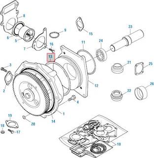 Caterpillar 3406 Water Pump