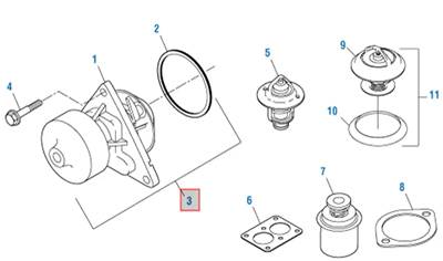 Cummins ISL9 Water Pump