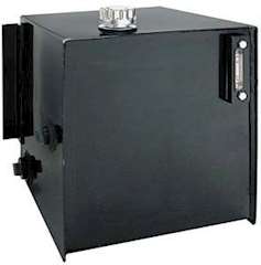 25 Gal Steel Side Mount Hydraulic Tank • 13 Gauge H.R.P.O. Steel • Welded