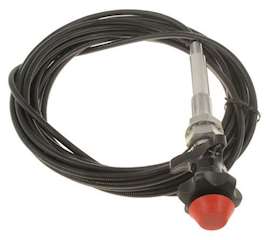 New 10' Locking Throttle Cable. Kit Included Mounting Bracket, Knob, And Cable