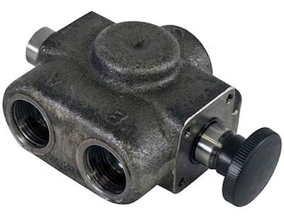 New Selector Flow Valve. 20GPM, 3/4" Nptf. Manually Operated. 3000PSI Max. 