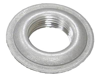 New Aluminum Weld In Flange Bung . 1-1/4 Inch Nptf Aluminum Stamped Welding