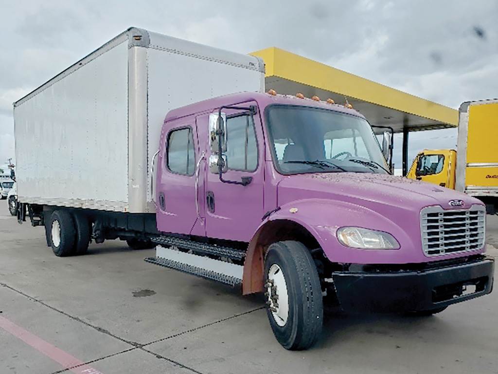 2015 Freightliner M2 102 Crew Cab Box Truck 220HP, Roll up Door For