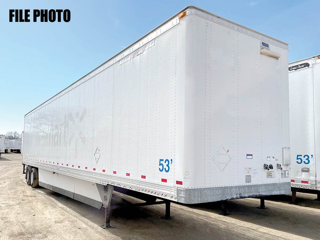 2008 Hyundai 53 ft Dry Van Trailer Roll up Door, Spring For Sale