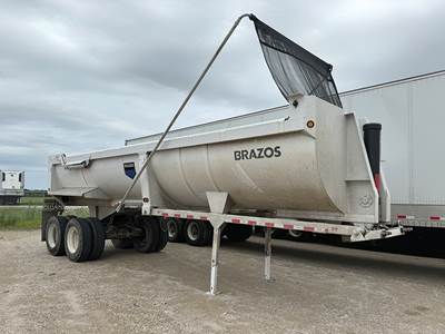 Brazos Pit Viper Half Round End Dump Trailer