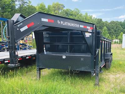 DP Platinum Star Trailers Gooseneck Dump Flatbed Trailer