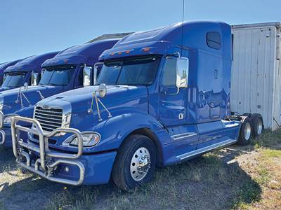 Freightliner Columbia 120 Sleeper Semi Truck - 70" Raised Roof, Detroit 470HP