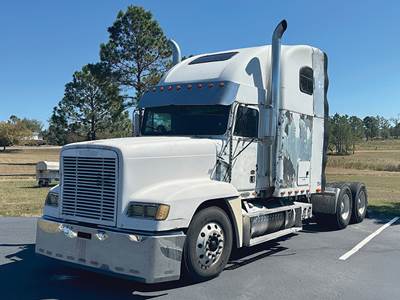 Freightliner FLD120 Sleeper Semi Truck - 70" Raised Roof, Detroit 470HP